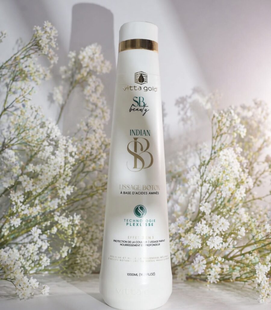 Indian SB, lissage botox à base d'acides aminés, technologie Plexlisse, Vitta Gold et SB Beauty