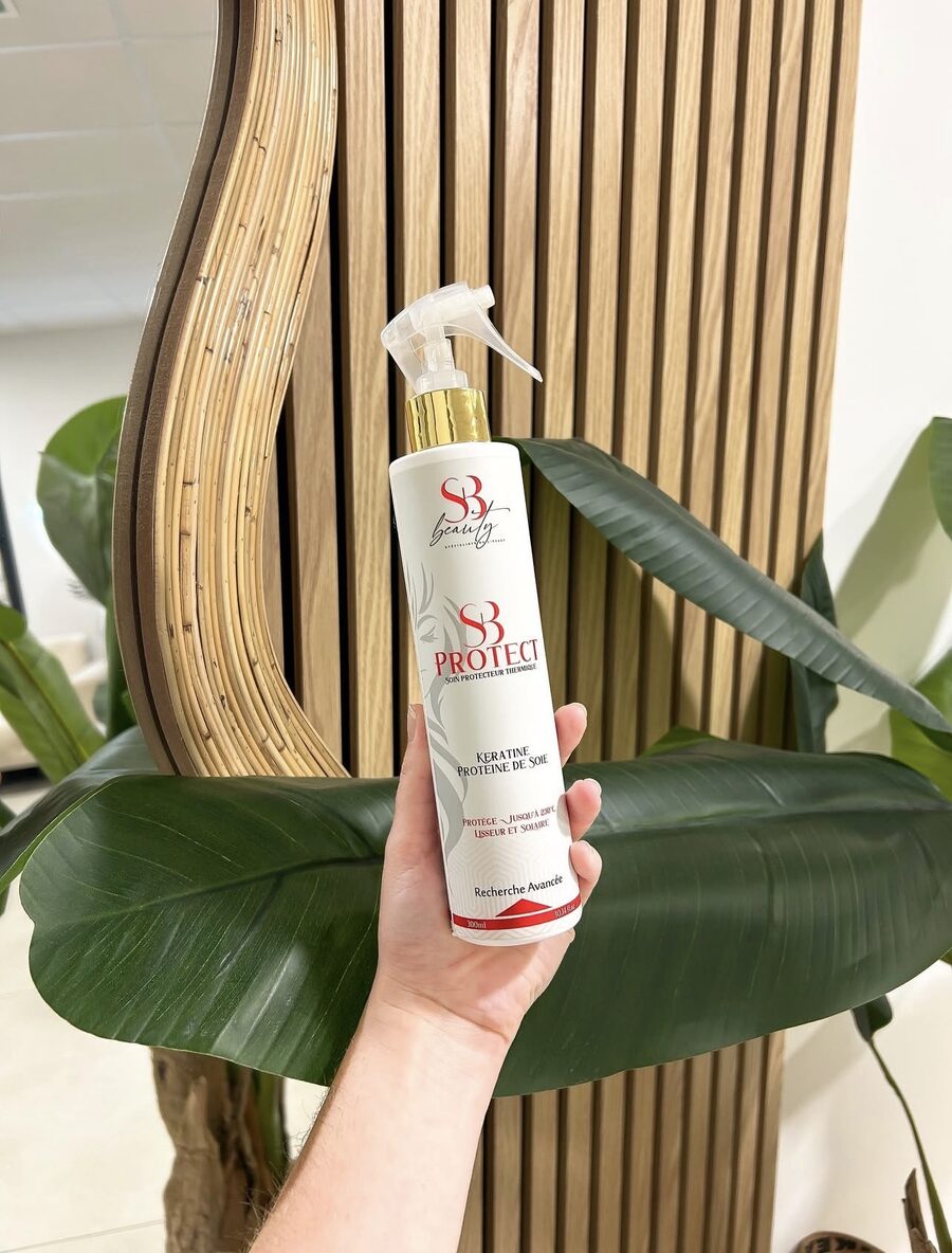 SB Protect, soin protecteur thermique à la kératine et protéine de soie, protège jusqu'à 230 °C
