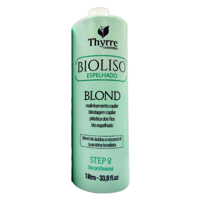 Lissage Bioliso Espelhado Blond Thyrre Cosmetics, étape 2, cheveux blonds, 1 L