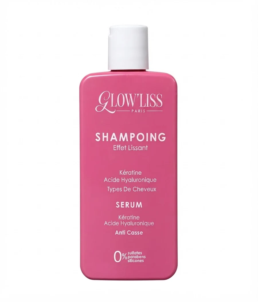 Shampoing Effet Lissant, kératine et acide hyaluronique, types de cheveux