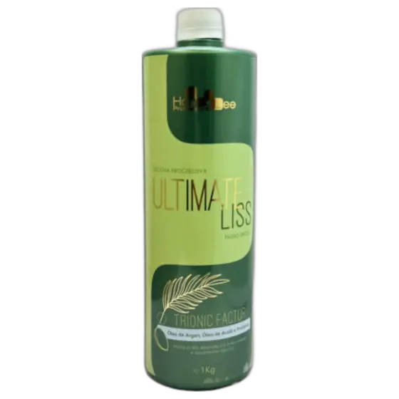 Lissage Ultimate Liss Trionic Factor Hanna Lee Professional, argan, açaï et protéines, étape unique, 1 kg